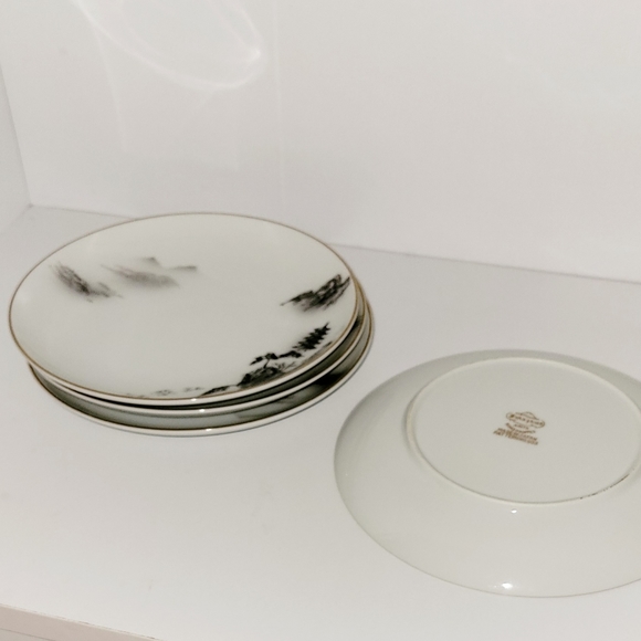 (4) Fukagawa Bread & Butter Plates Bundle Arita 903 Vintage Dishes Japanese - Picture 7 of 7